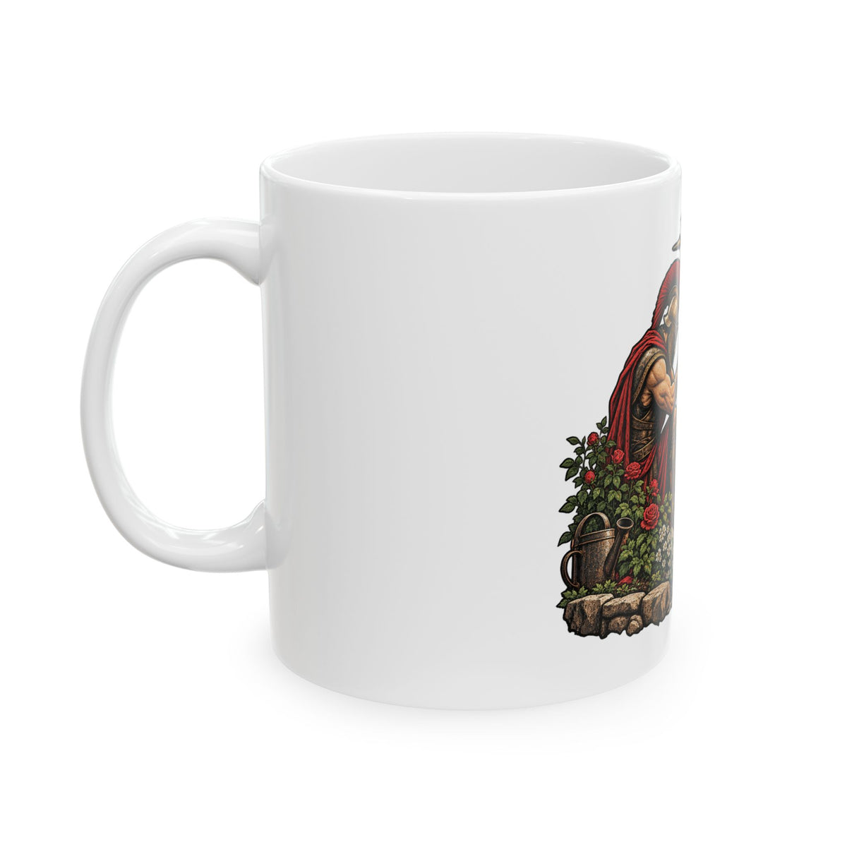 Warrior In A Garden - Ceramic Mug 11oz and 15oz