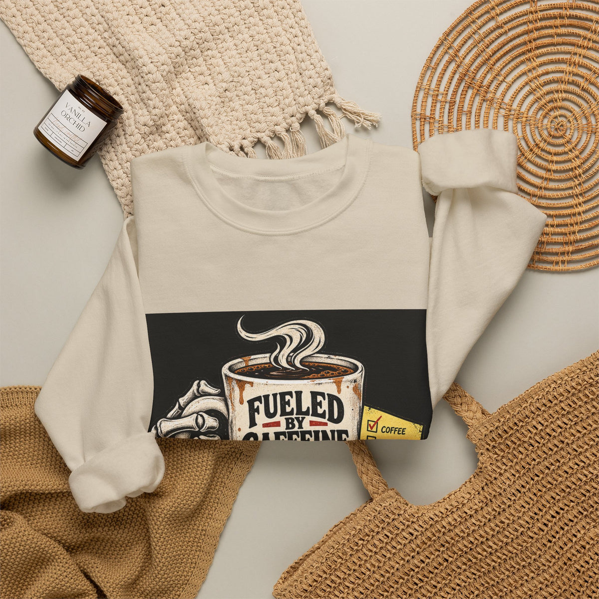 Fueled by Caffeine - Crewneck Sweatshirt
