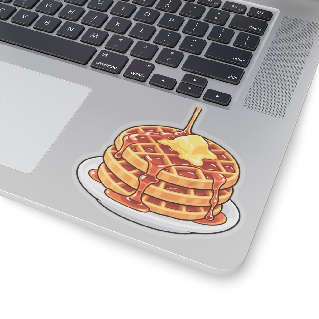 Cartoon Waffles - Kiss-Cut Sticker