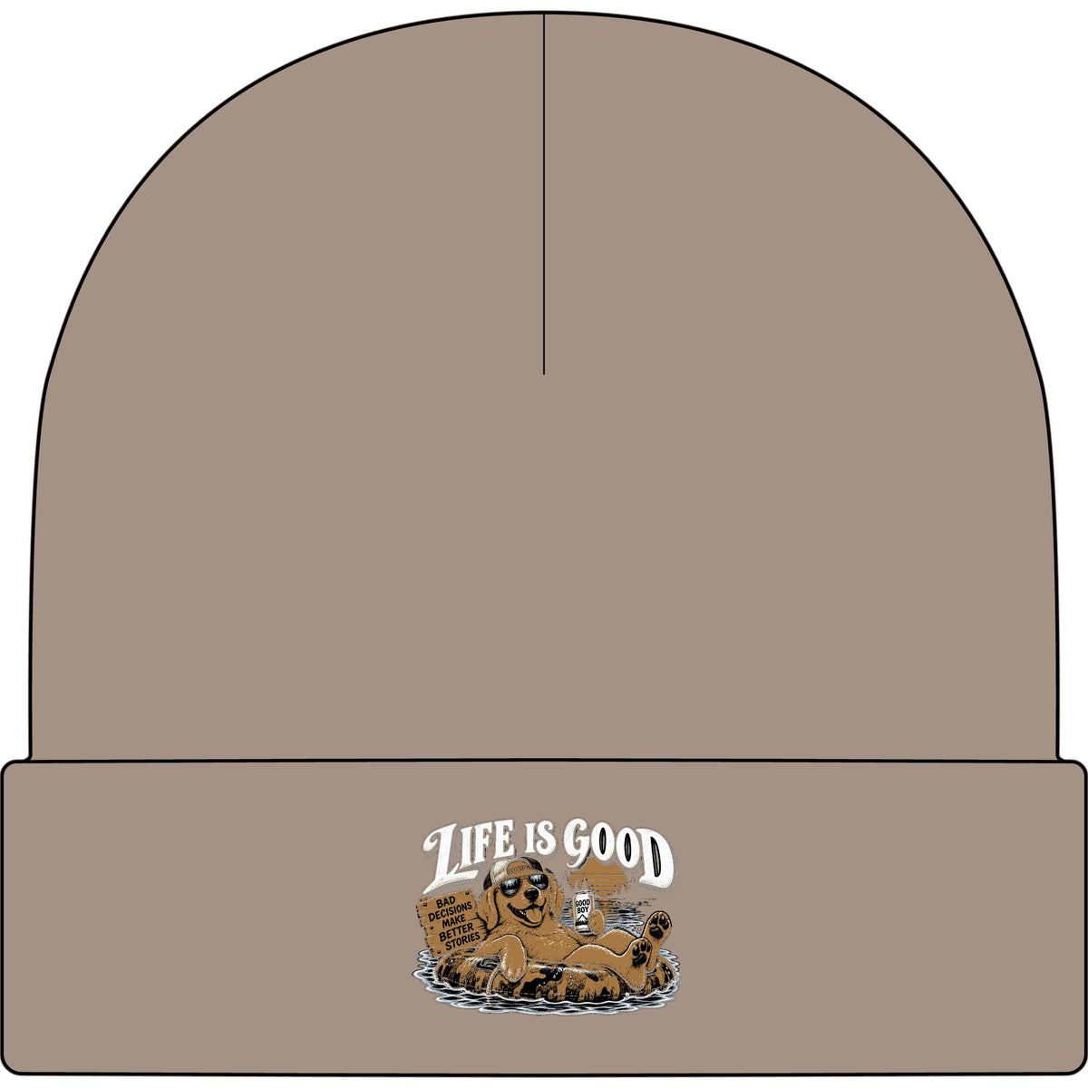 Life is Good Floatin' - AS Colour 1107 Cuff Beanie