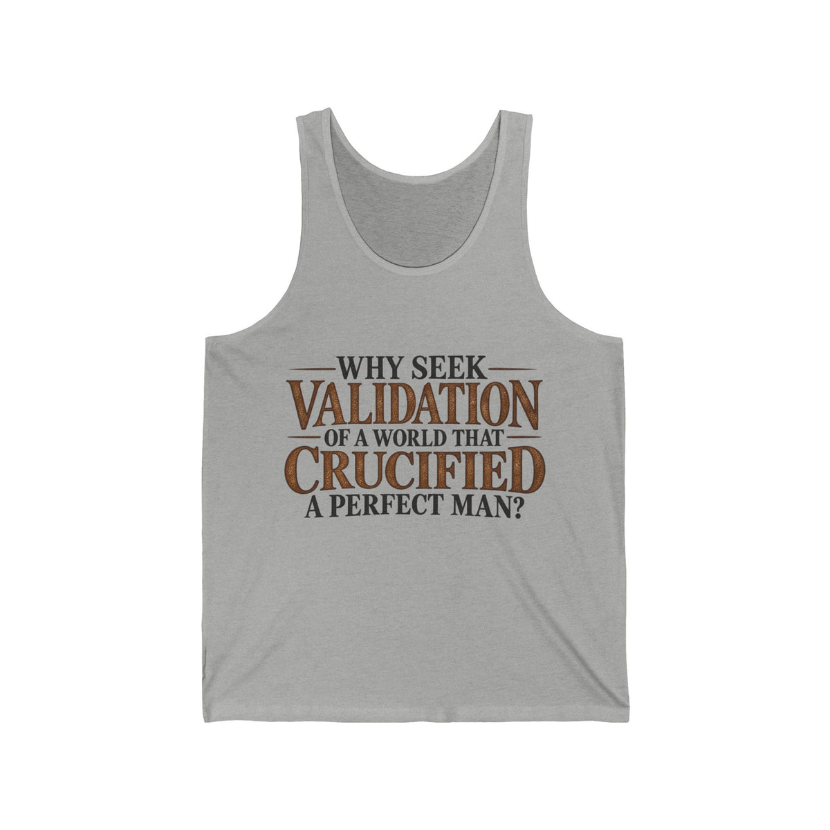 Why Seek Validation - Athletic Tank