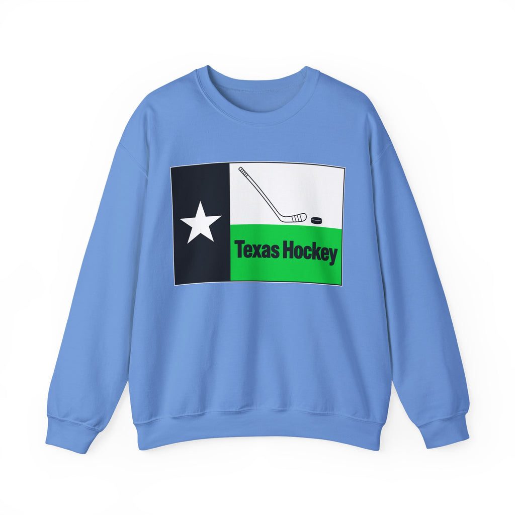 Texas Hockey Flag - Crewneck Sweatshirt
