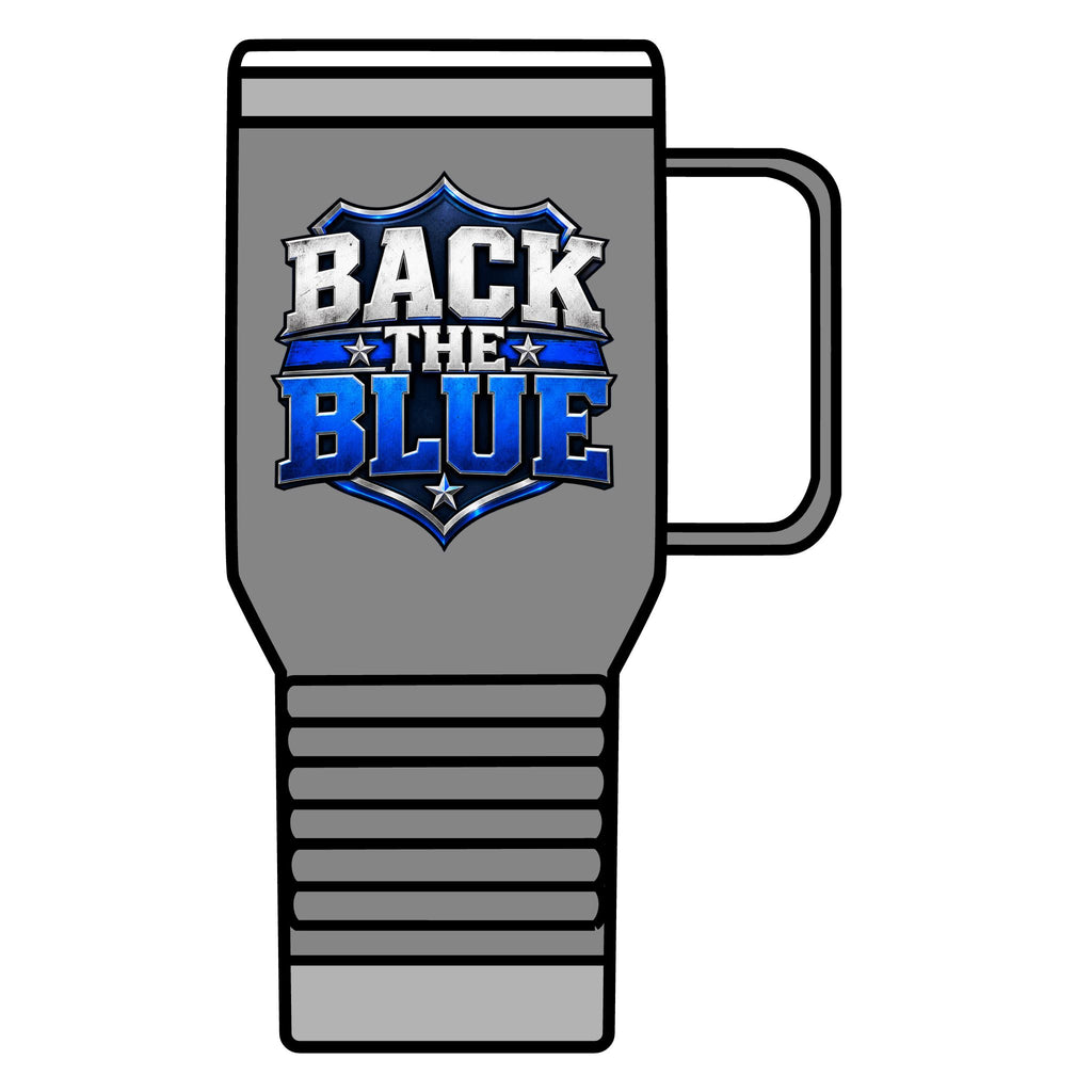 Back the Blue Shield - 20oz Insulated Mug