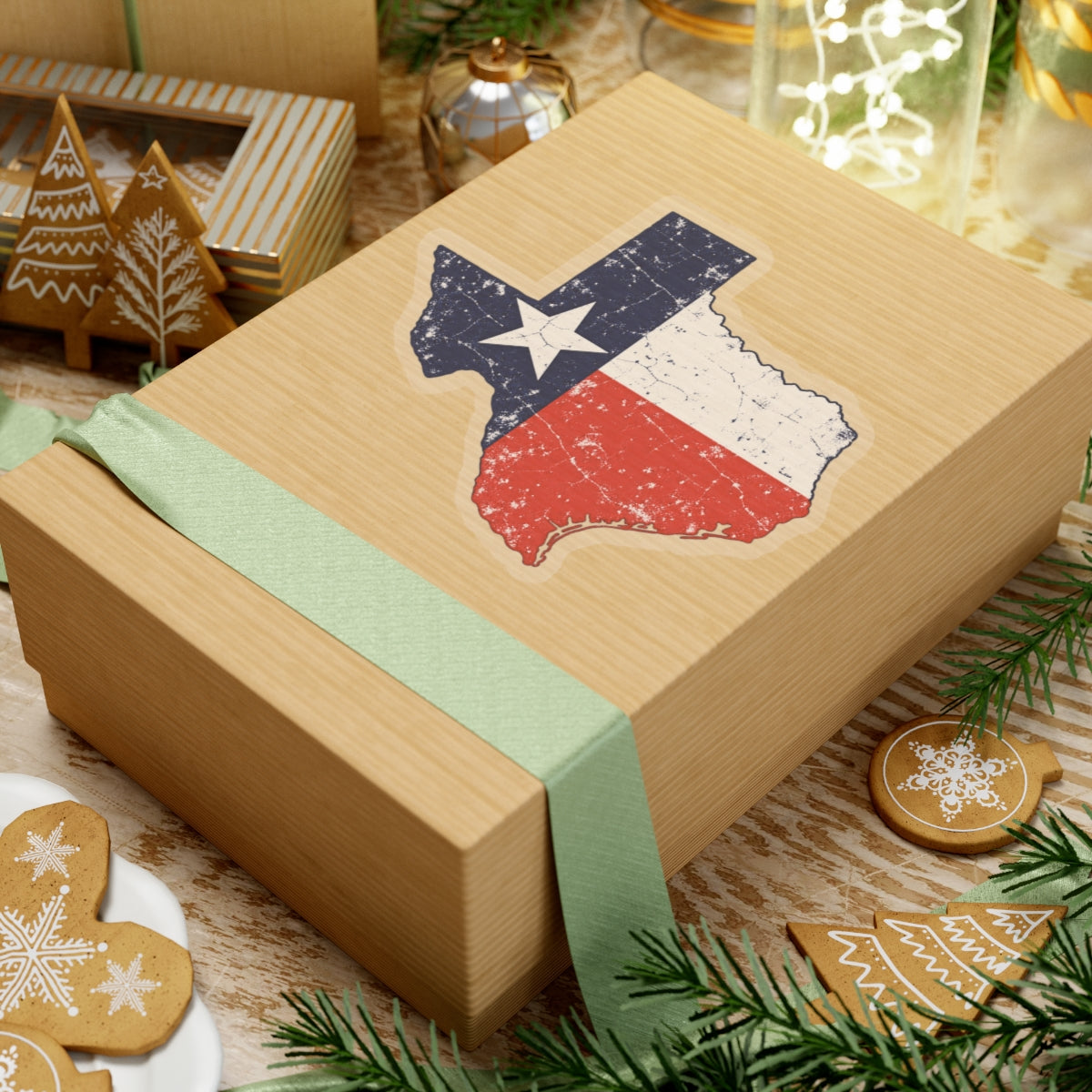 Weathered Texas Flag - Kiss-Cut Sticker