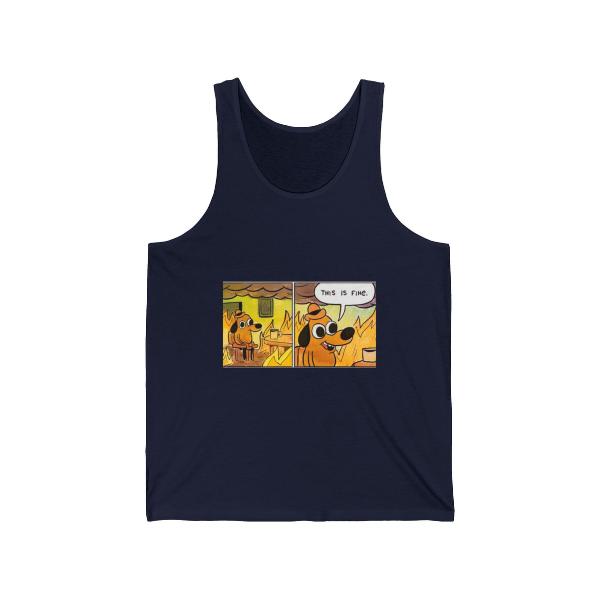 This Is Fine - Athletic Tank