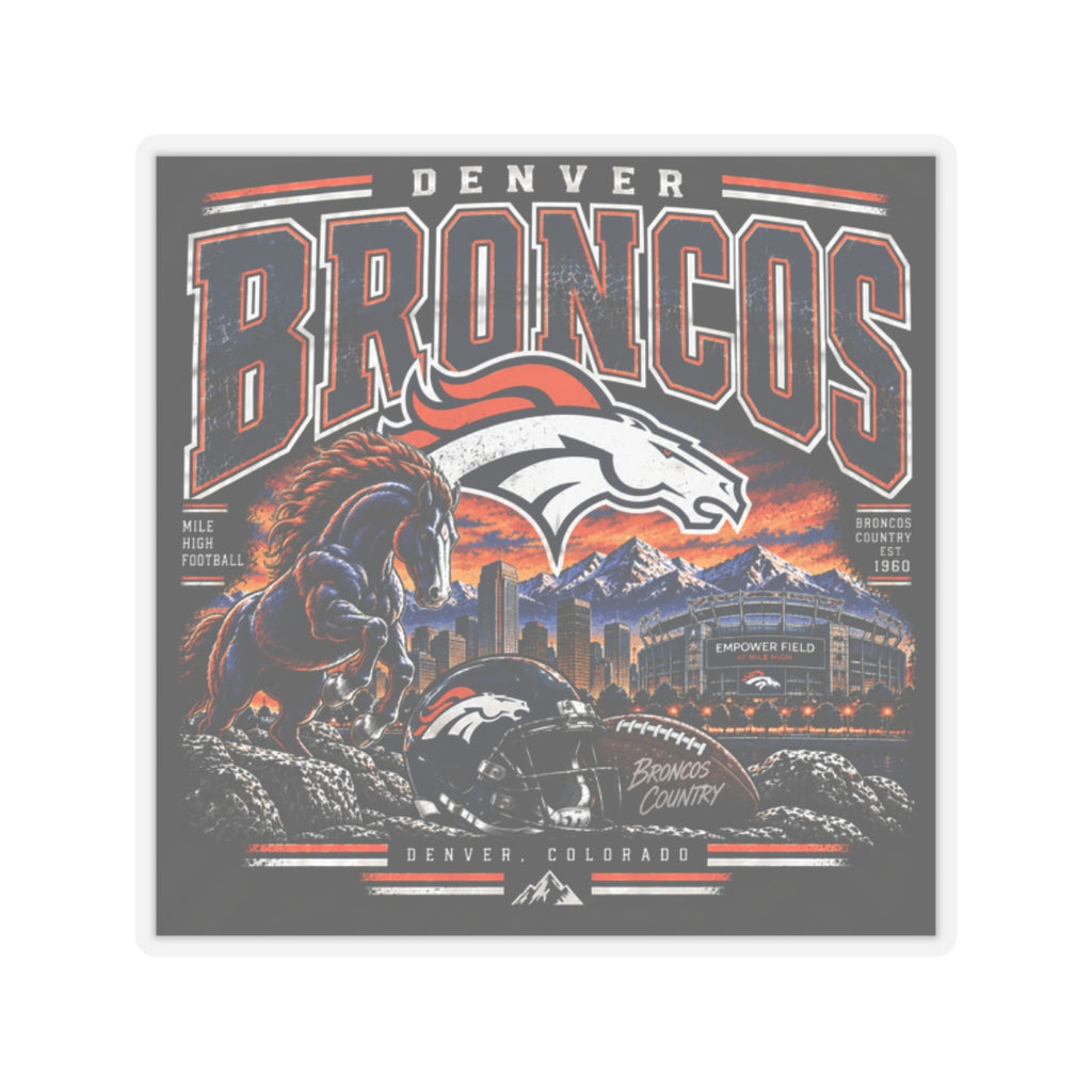 Denver Broncos - Kiss-Cut Sticker