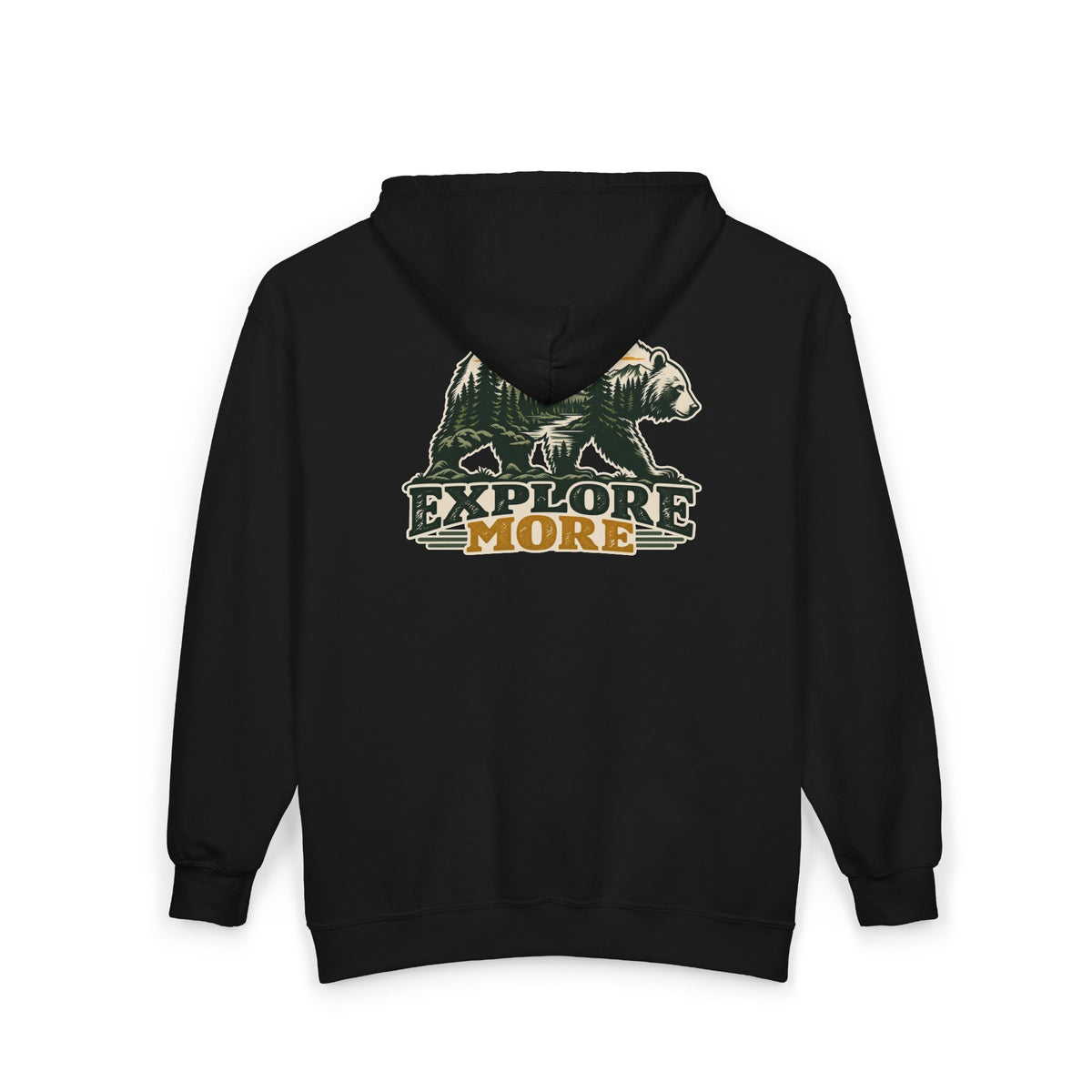 Explore More Bear - Full-Zip Hooded Sweatshirt