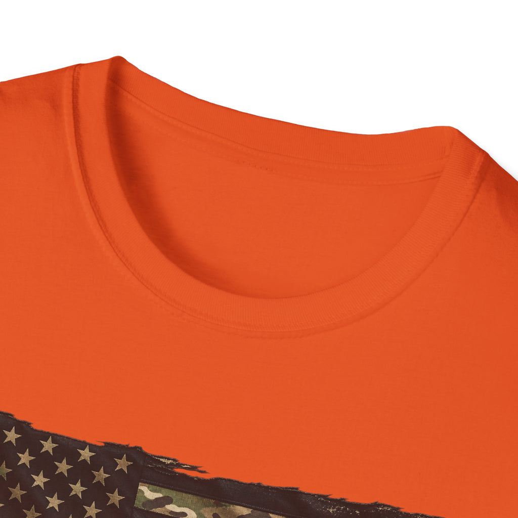 Black and Multicam American Flag - Classic Tee