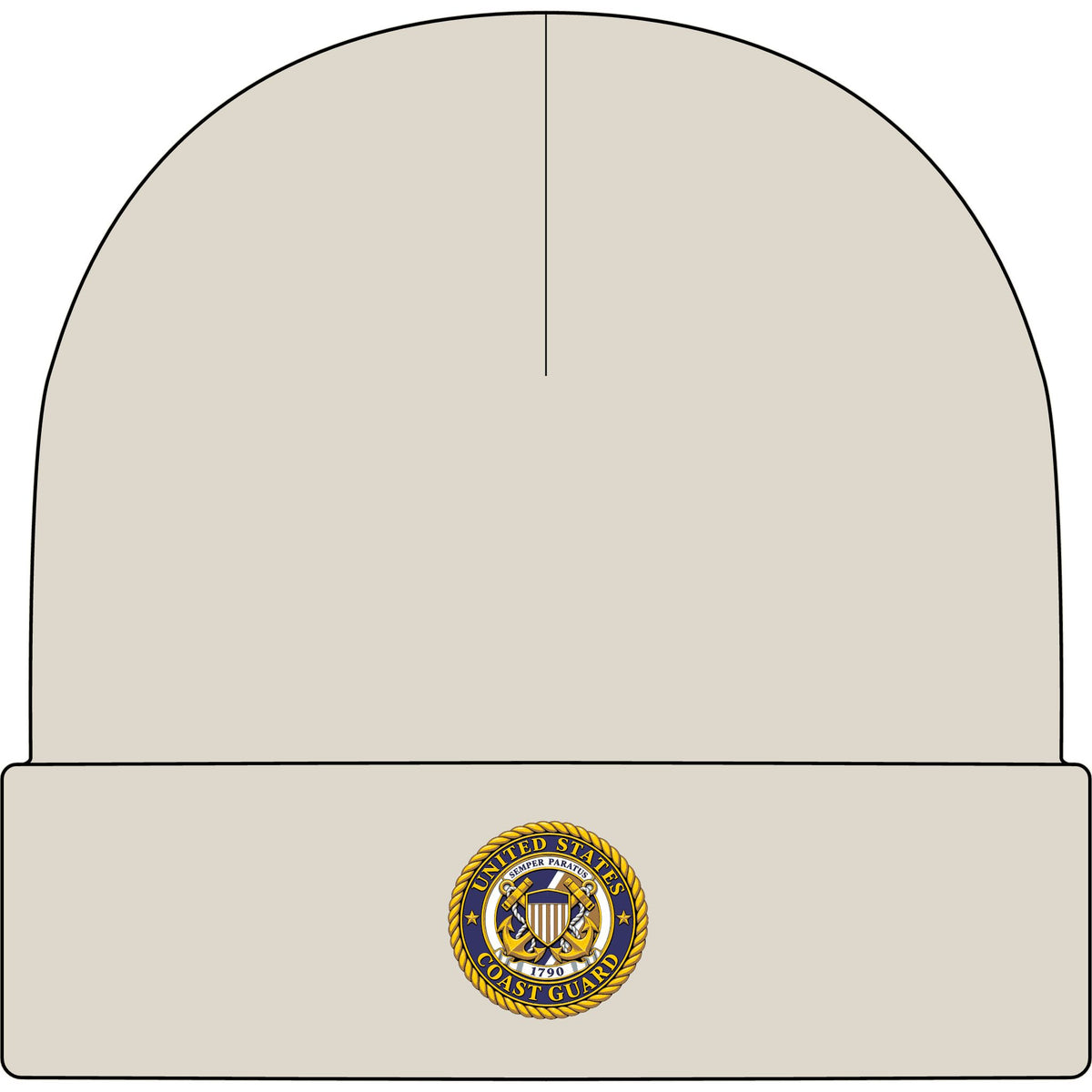 U.S. Coast Guard Emblem - AS Colour 1107 Cuff Beanie