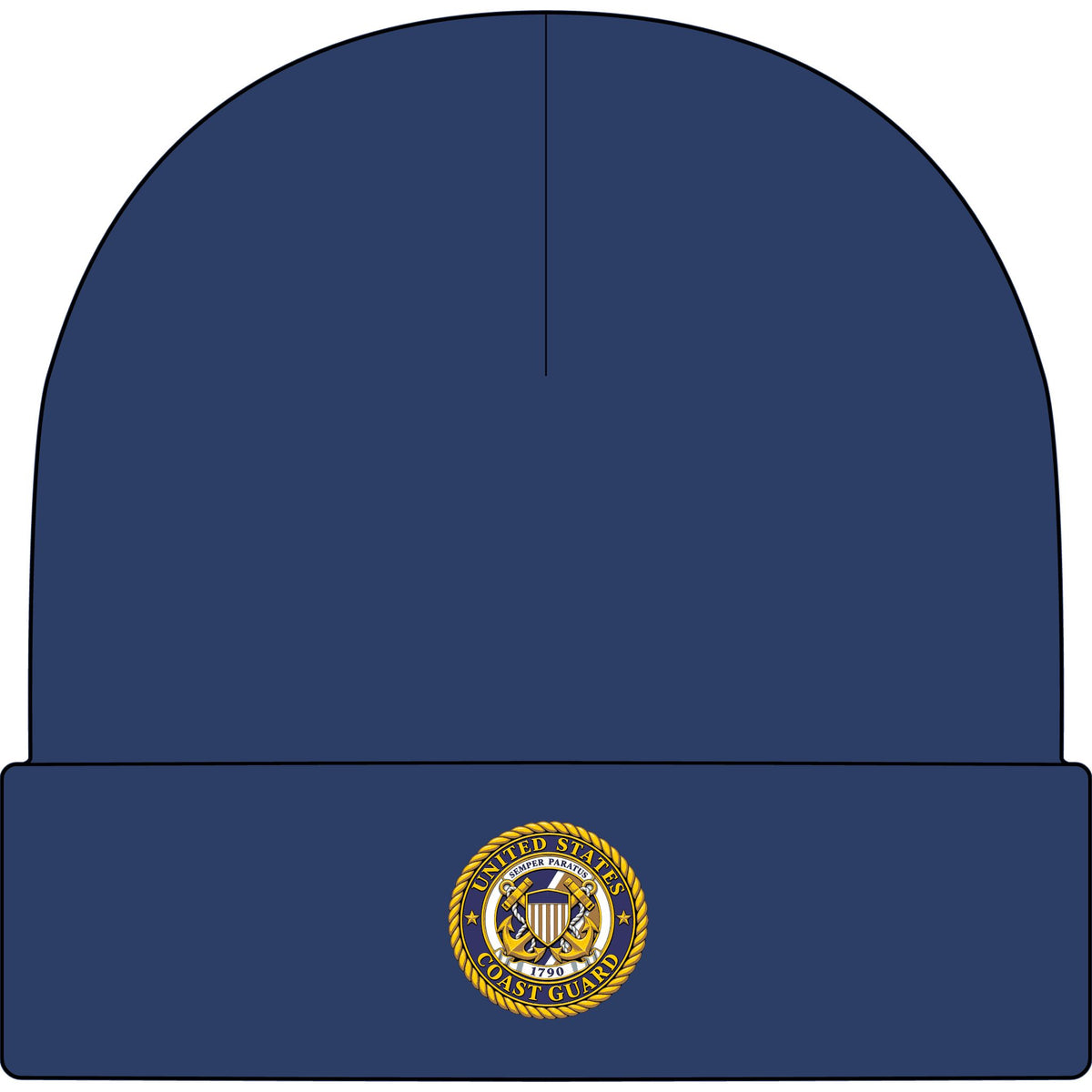 U.S. Coast Guard Emblem - AS Colour 1107 Cuff Beanie