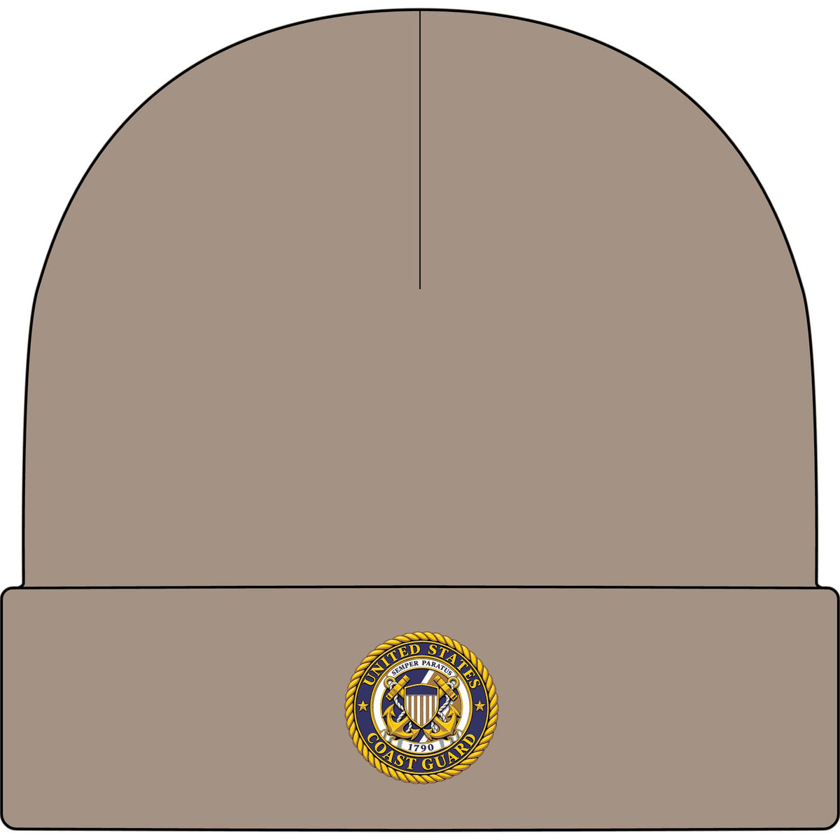 U.S. Coast Guard Emblem - AS Colour 1107 Cuff Beanie