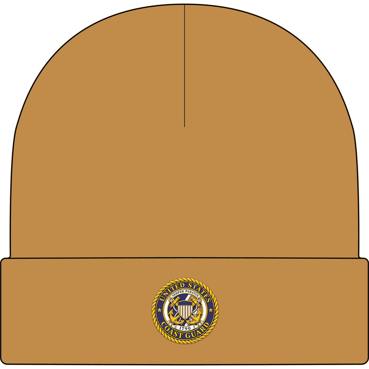 U.S. Coast Guard Emblem - AS Colour 1107 Cuff Beanie