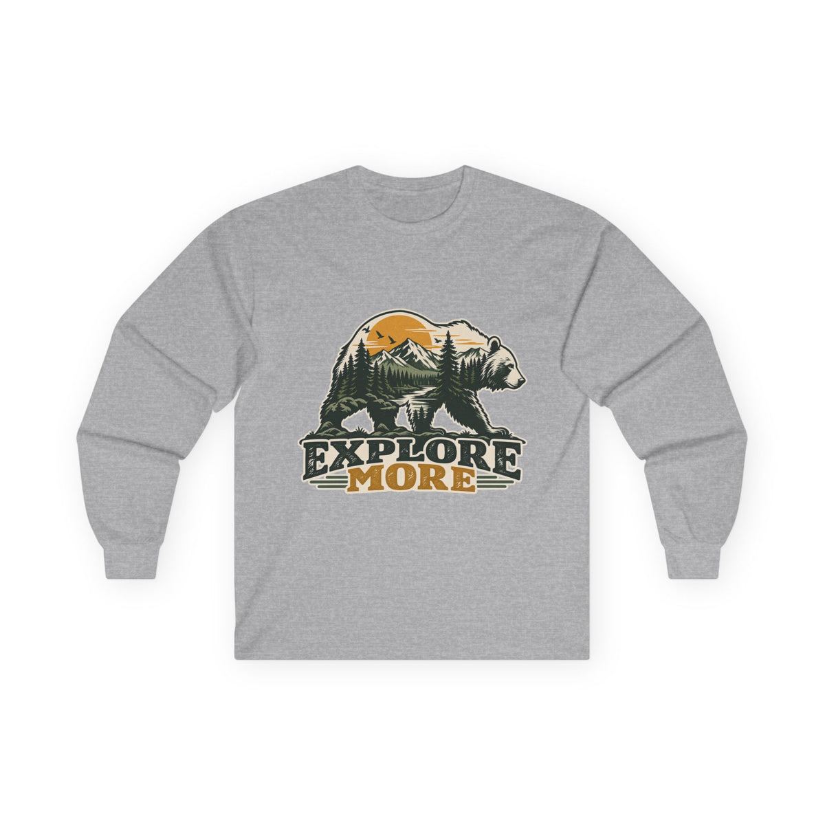 Explore More Bear - Unisex Ultra Cotton Long Sleeve Tee