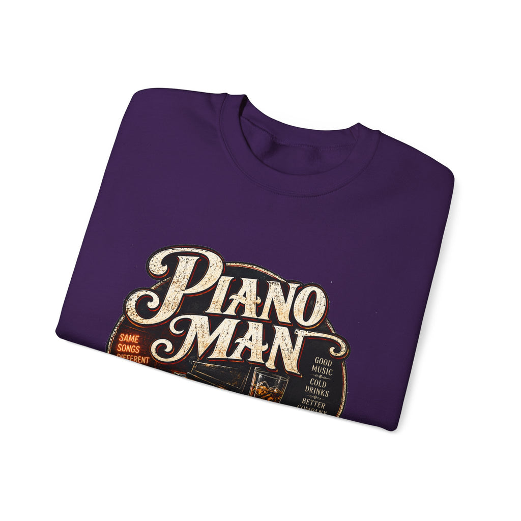 Piano Man Retro Bar - Crewneck Sweatshirt