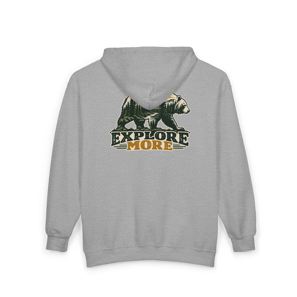 Explore More Bear - Full-Zip Hooded Sweatshirt