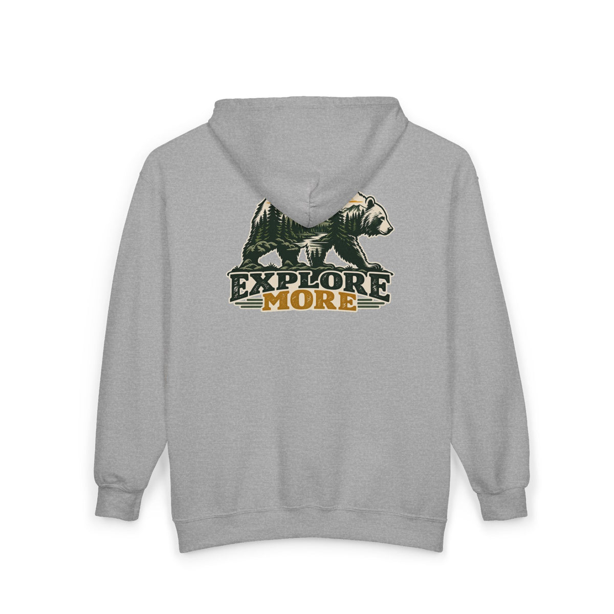 Explore More Bear - Full-Zip Hooded Sweatshirt