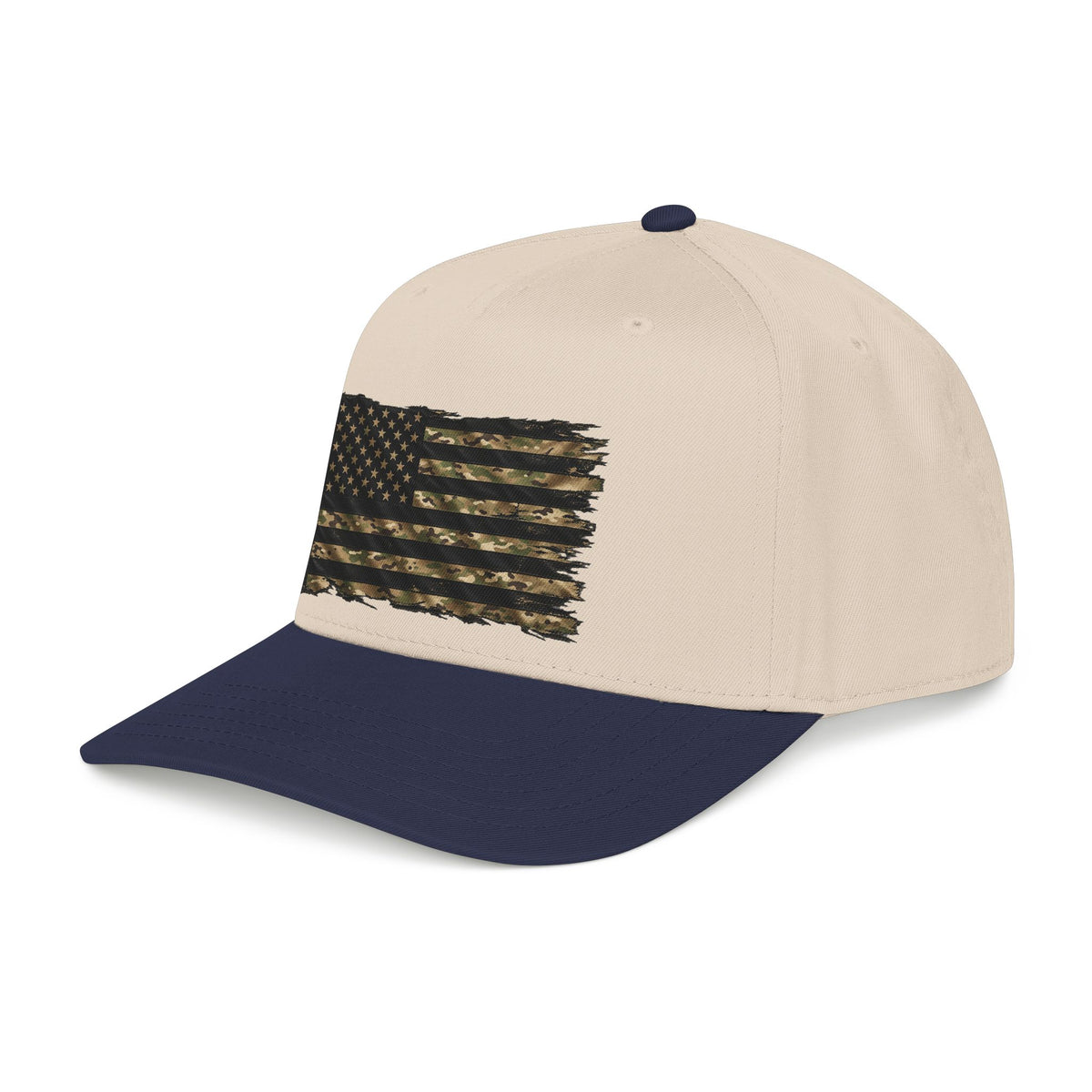 Black and Multicam American Flag - OTTO Baseball Hat