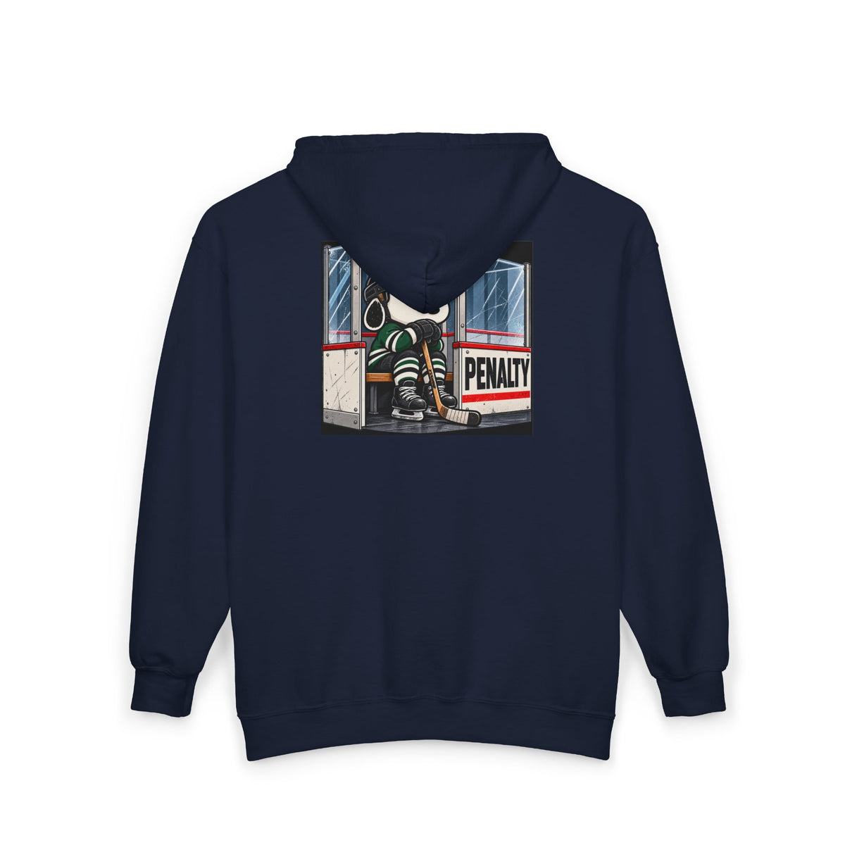 Snoopy Hockey Penalty Box Green - Full-Zip Hooded Sweatshirt