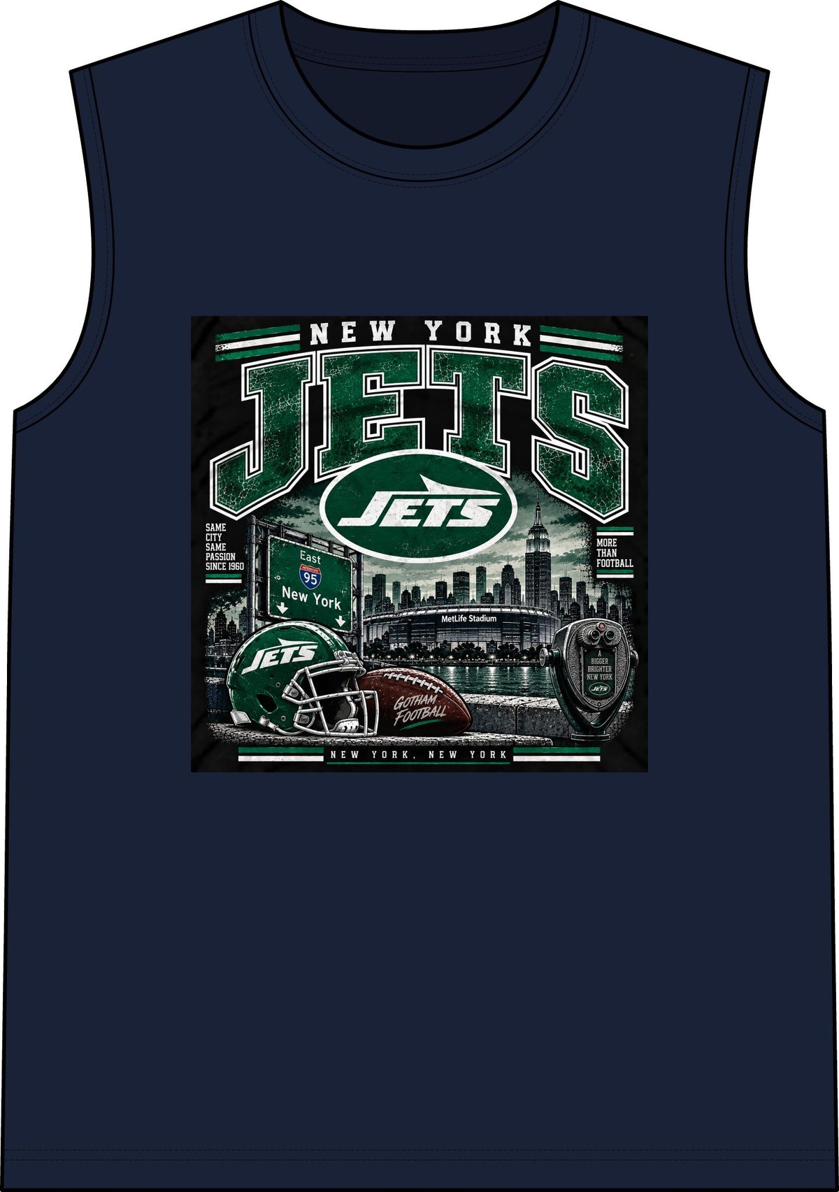 New York Jets Skyline - Classic Tank