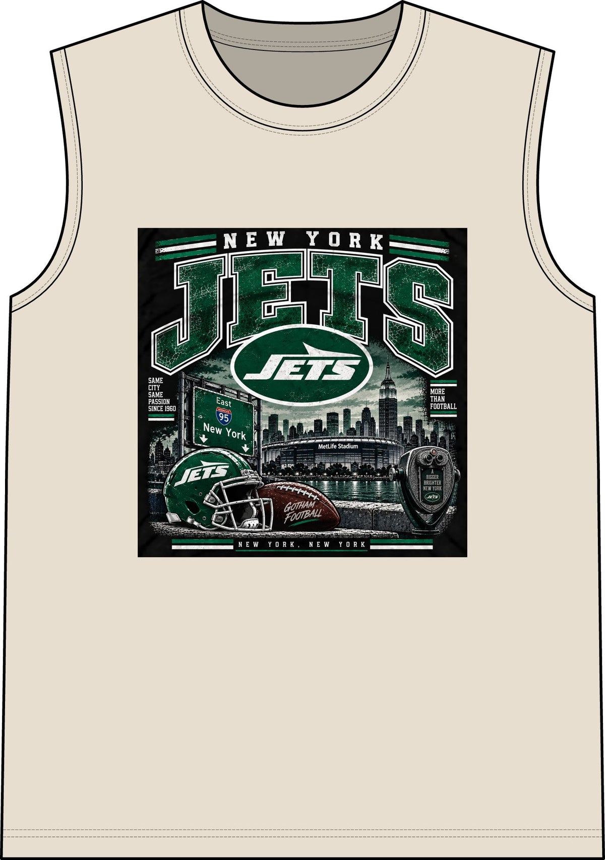New York Jets Skyline - Classic Tank