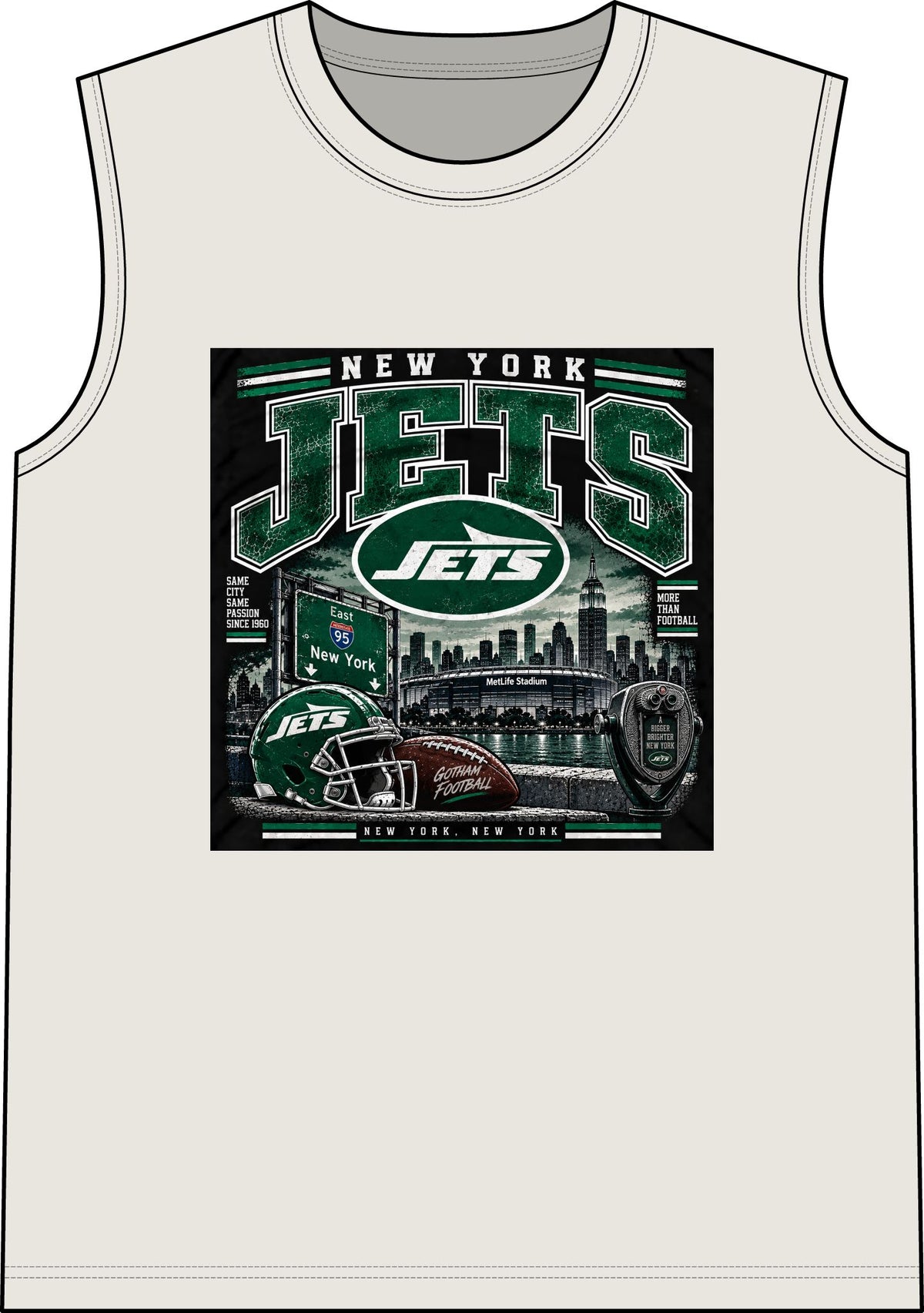 New York Jets Skyline - Classic Tank