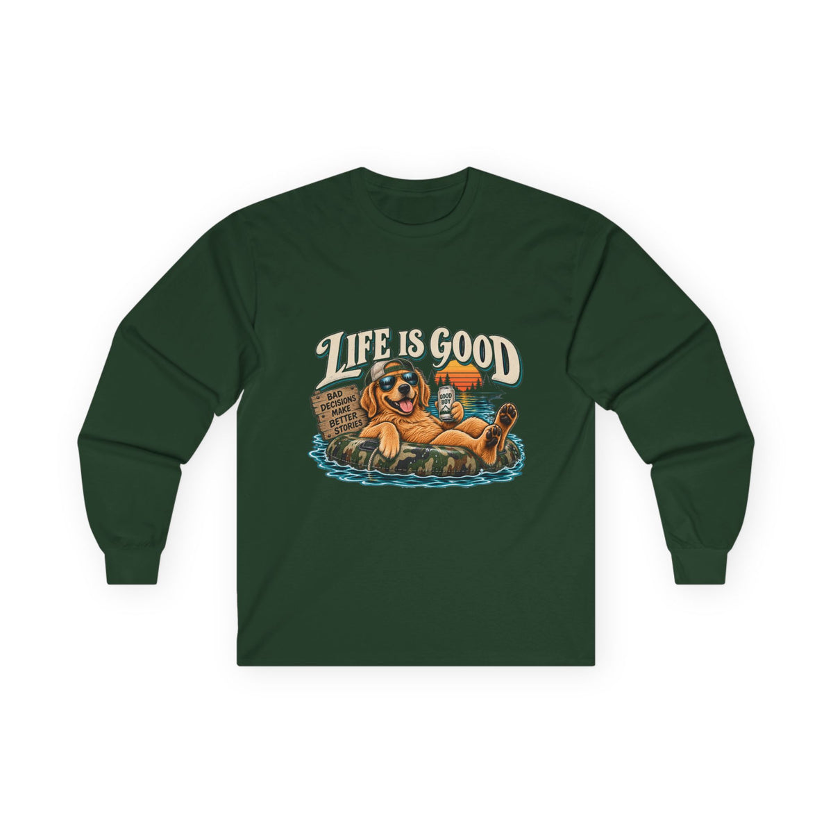 Life is Good Floatin' - Unisex Ultra Cotton Long Sleeve Tee