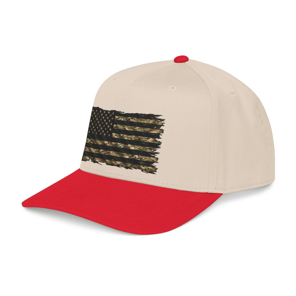 Black and Multicam American Flag - OTTO Baseball Hat