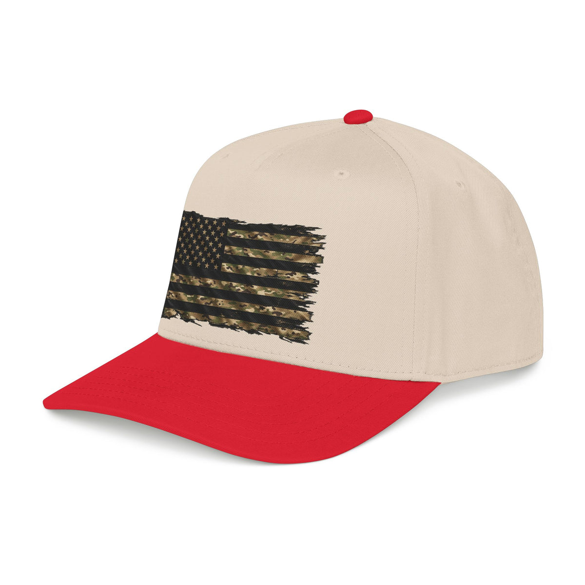 Black and Multicam American Flag - OTTO Baseball Hat