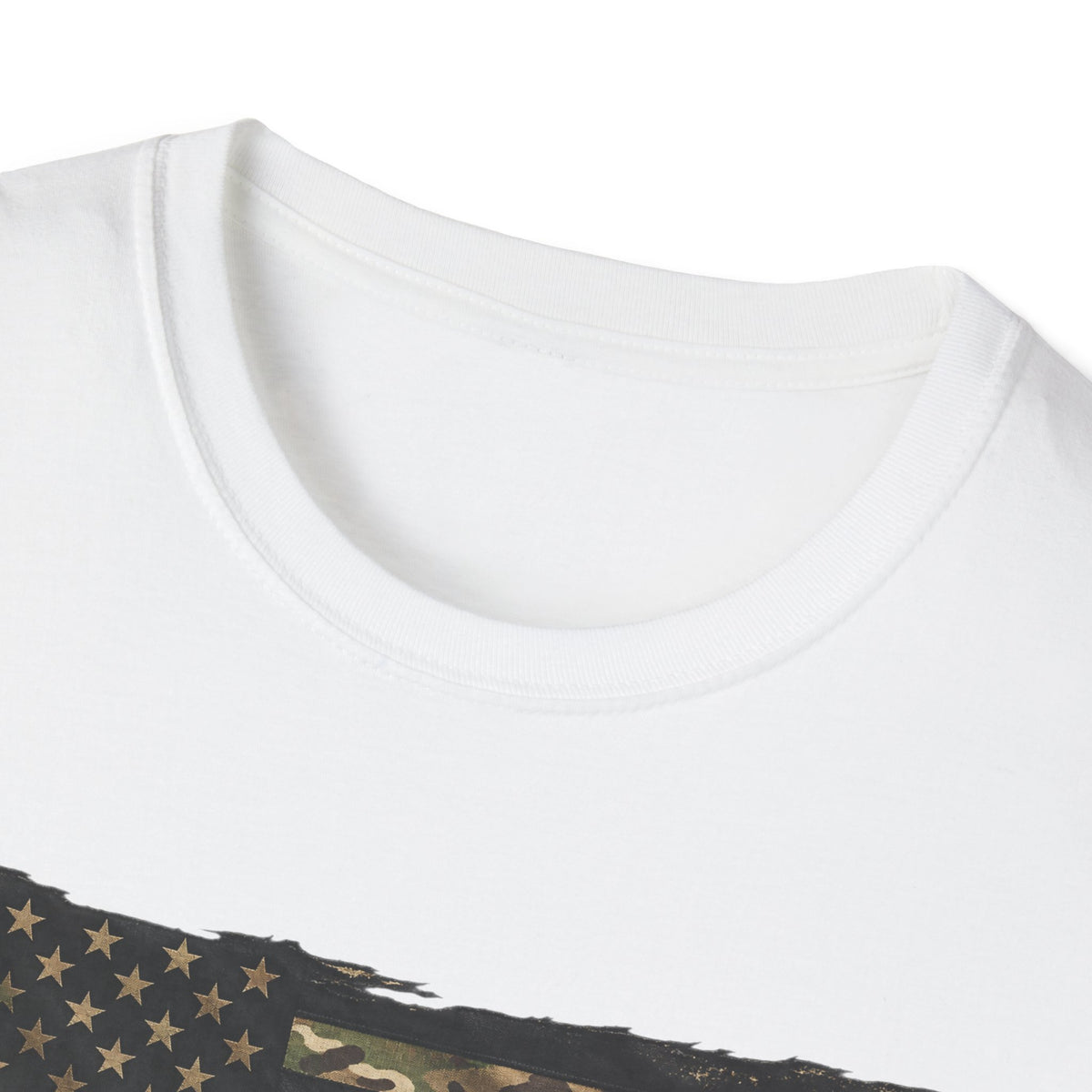Black and Multicam American Flag - Classic Tee