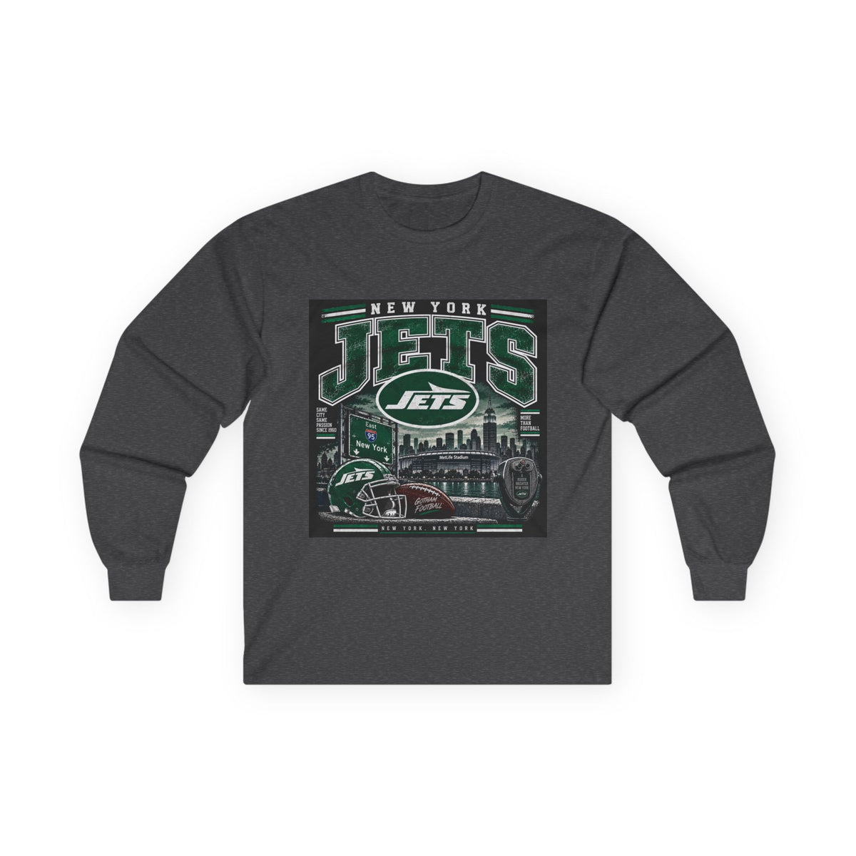 New York Jets Skyline - Unisex Ultra Cotton Long Sleeve Tee