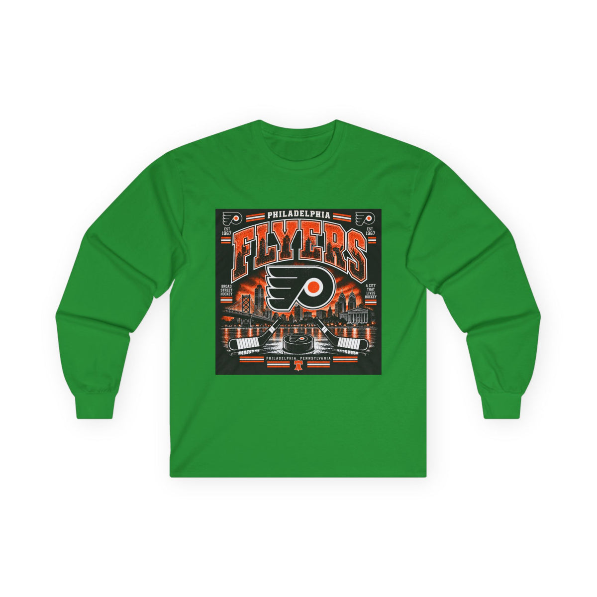 Philadelphia Flyers Urban Hockey - Unisex Ultra Cotton Long Sleeve Tee