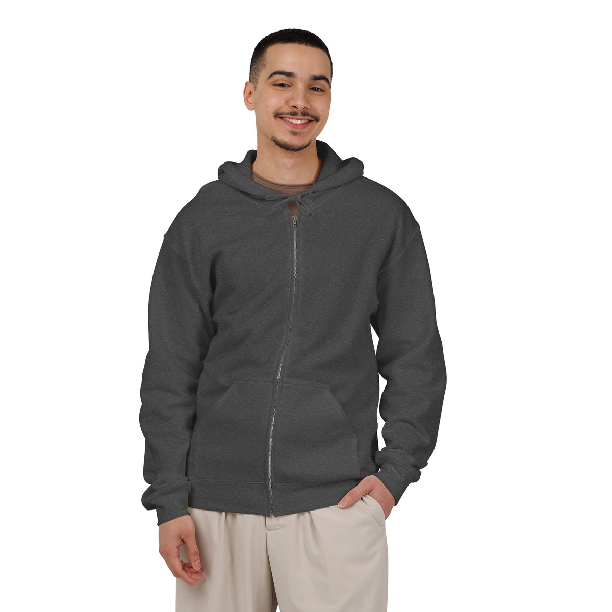 Piano Man Retro Bar - Full-Zip Hooded Sweatshirt