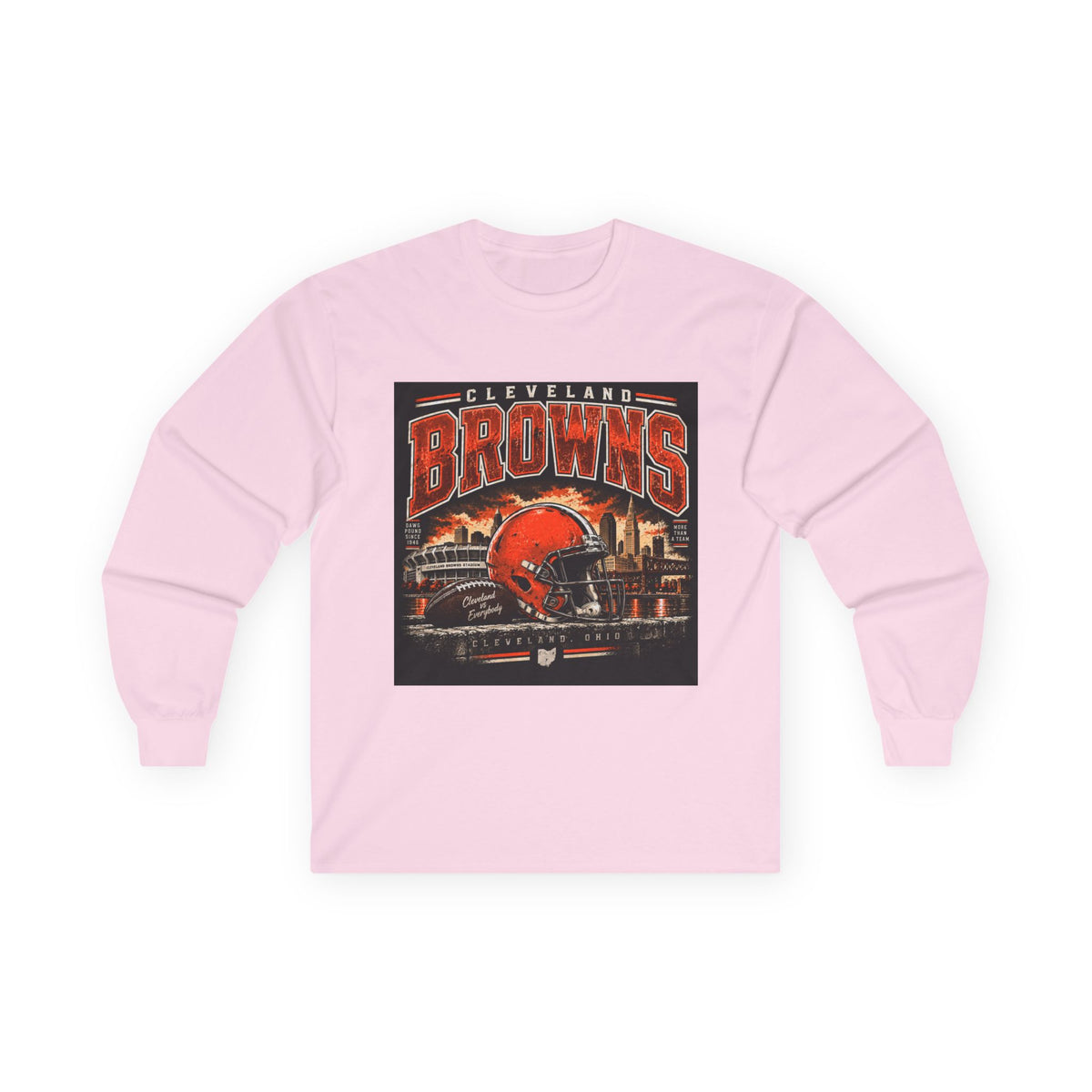 Cleveland Browns Skyline - Unisex Ultra Cotton Long Sleeve Tee