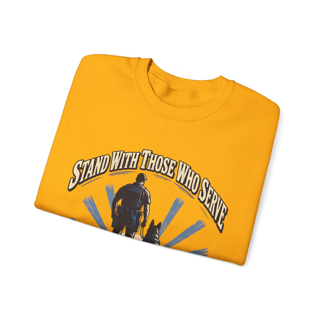 Stand With Those Who Serve Police K9 - Crewneck Sweatshirt