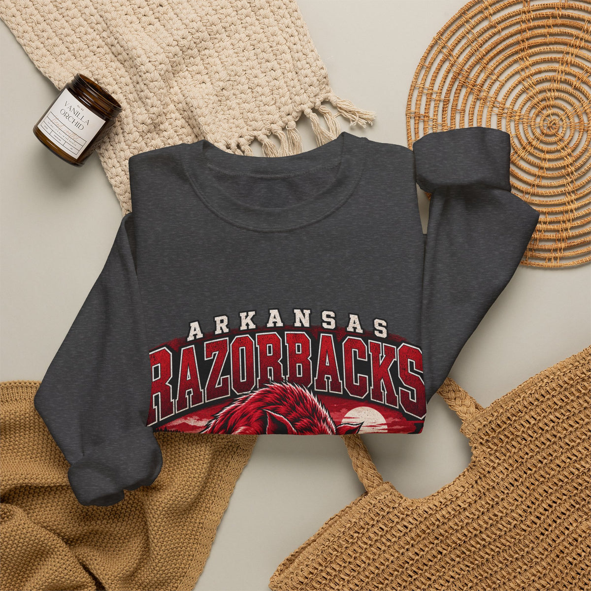 Arkansas Razorbacks State Pride - Crewneck Sweatshirt