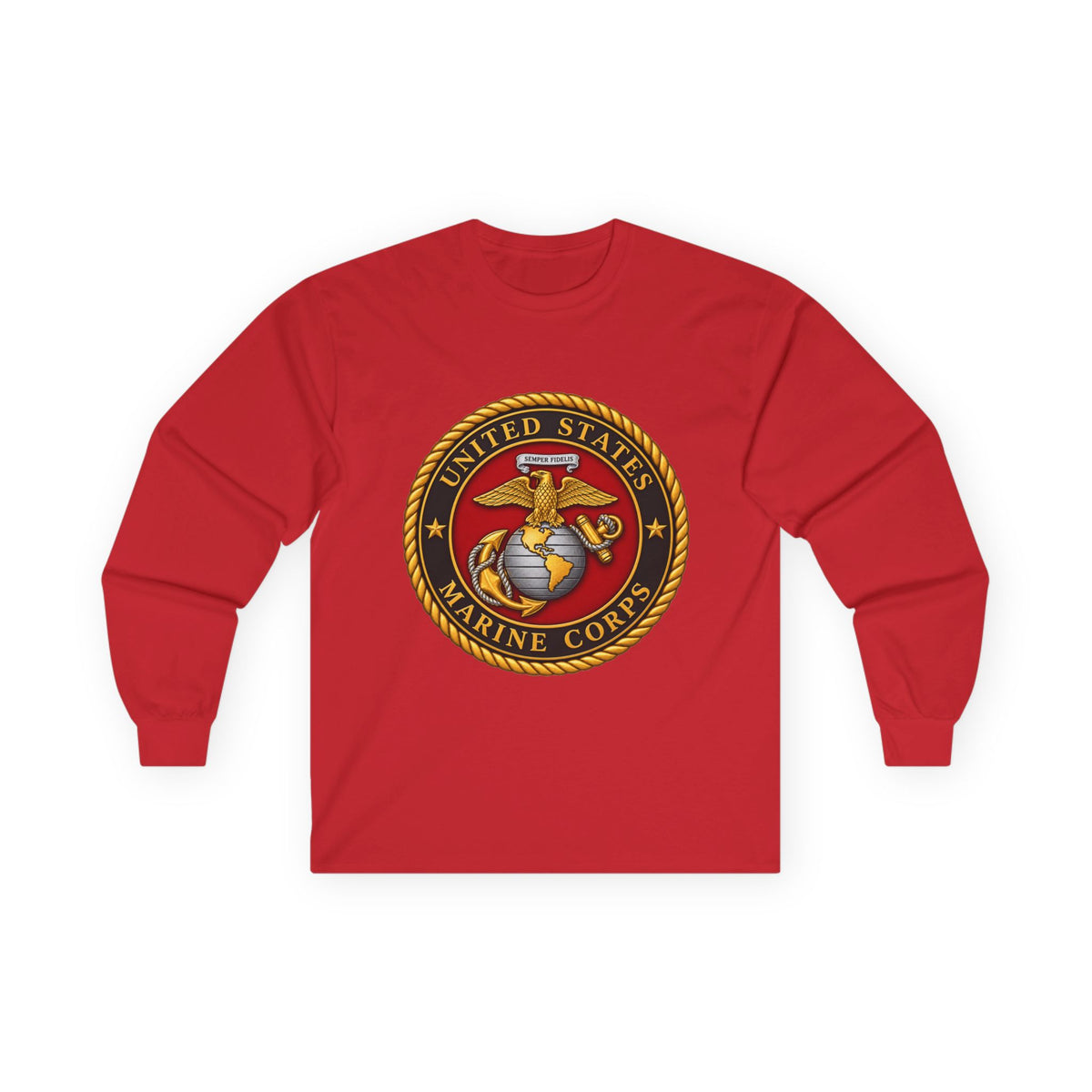 U.S. Marine Corps Emblem - Unisex Ultra Cotton Long Sleeve Tee