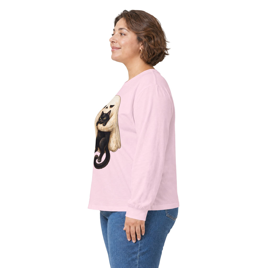 Meh Ghost and Black Cat - Unisex Ultra Cotton Long Sleeve Tee