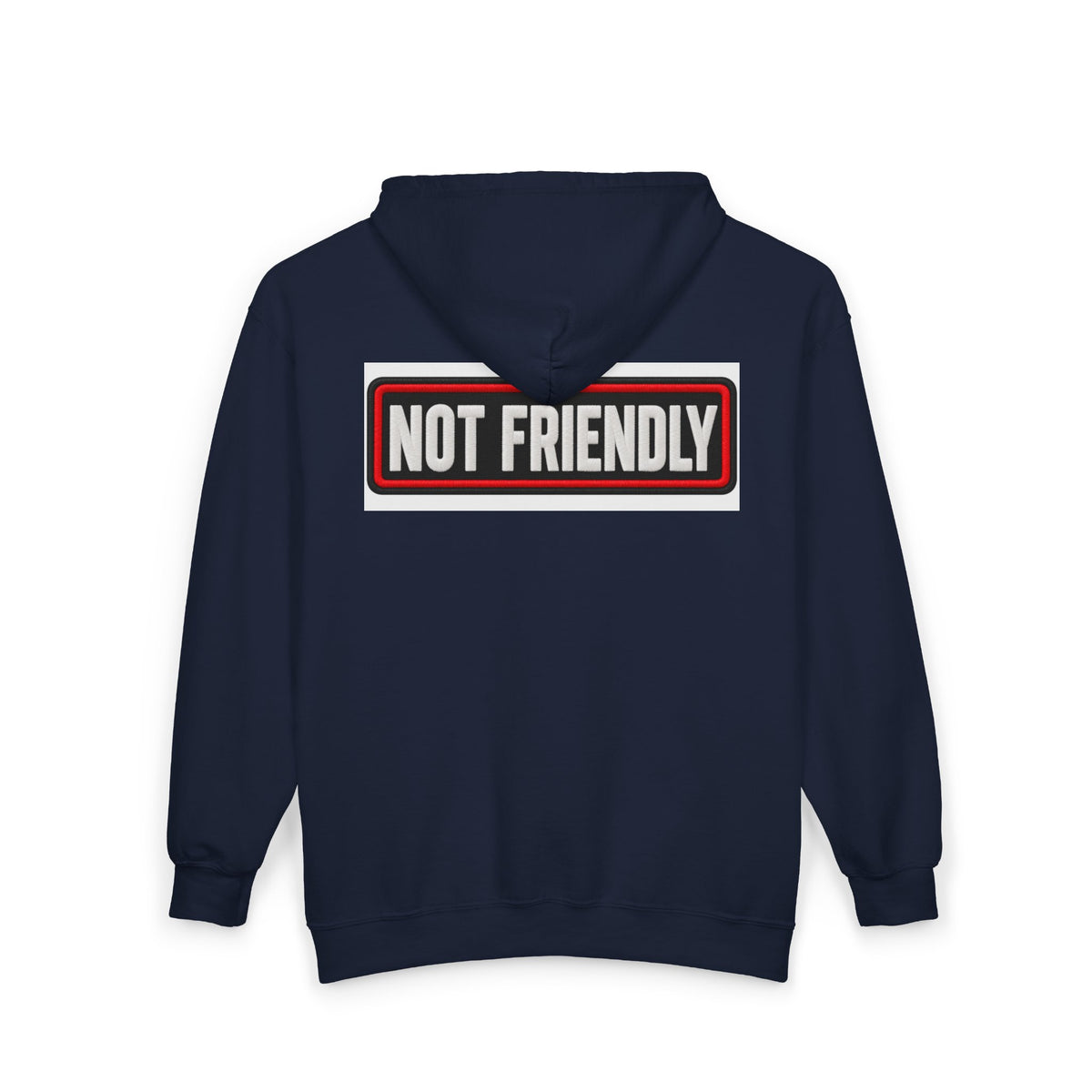 Not Friendly - Service Dog Patch - Full-Zip Hooded Sweatshirt