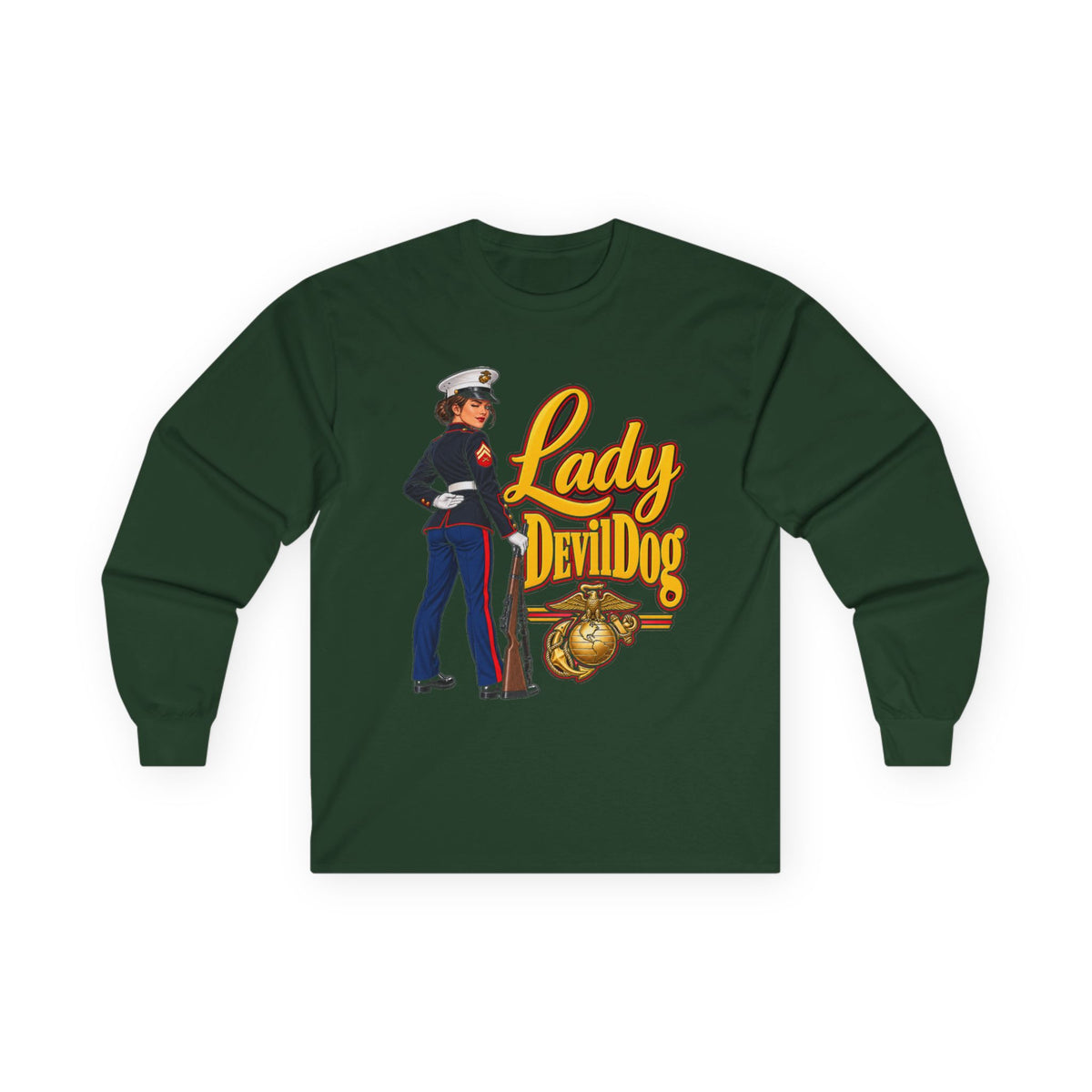 Lady Devil Dog - Unisex Ultra Cotton Long Sleeve Tee