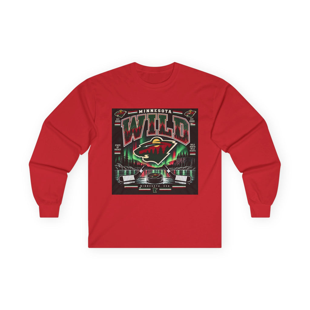 Wild North Hockey Tee - Unisex Ultra Cotton Long Sleeve Tee