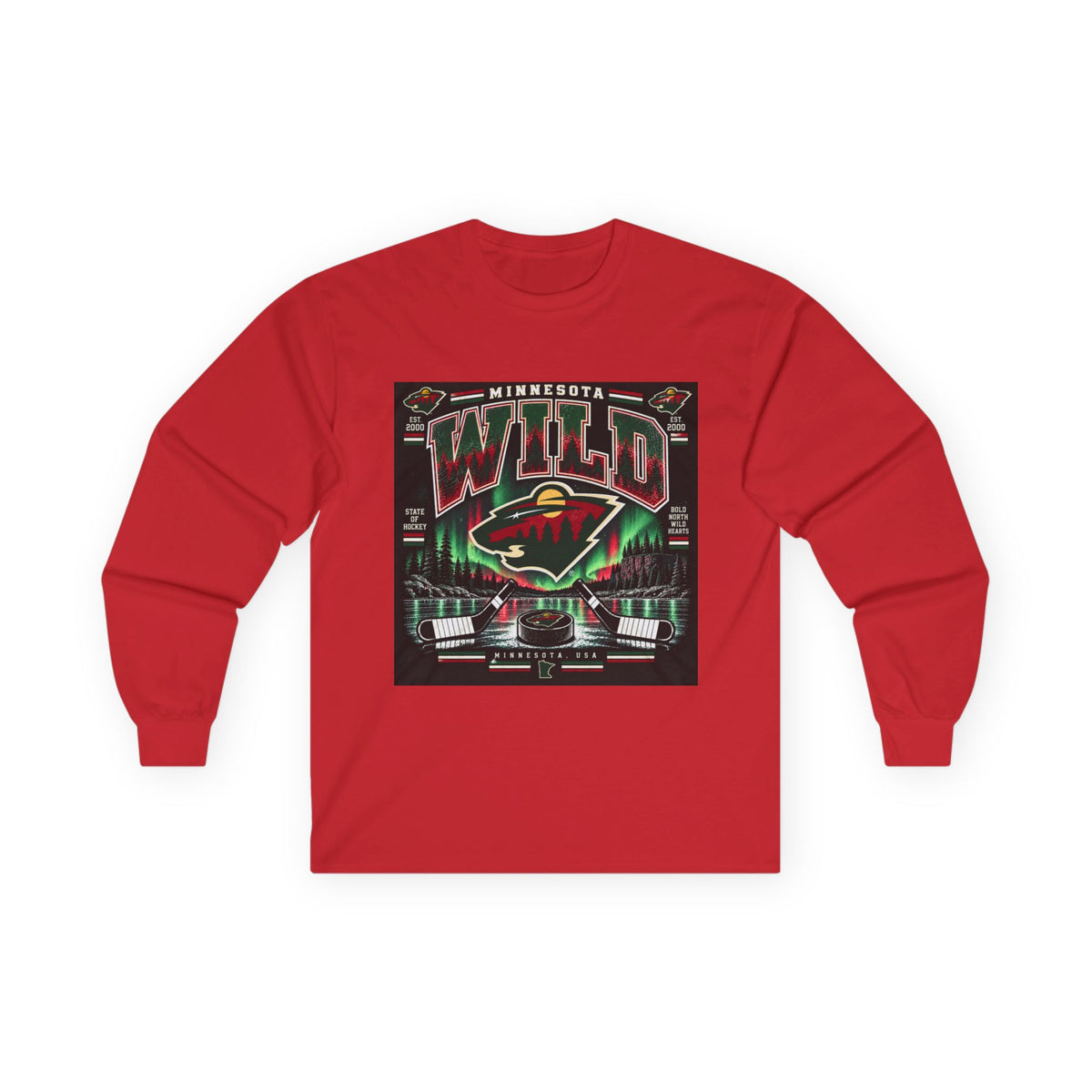 Wild North Hockey Tee - Unisex Ultra Cotton Long Sleeve Tee