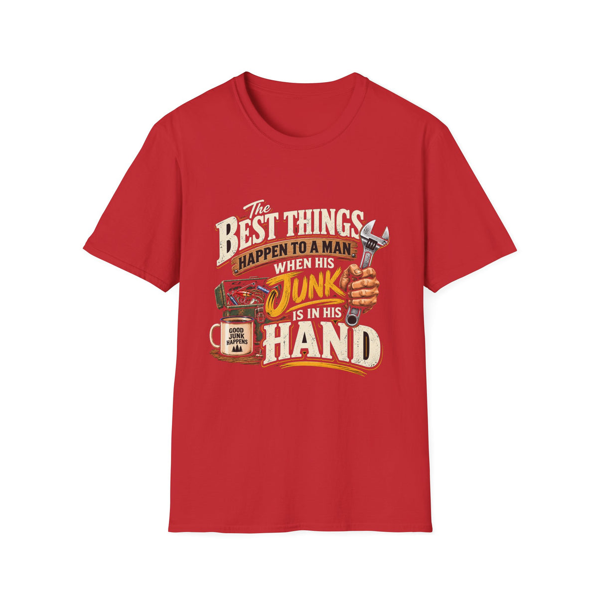Best Things Happen in a Man's Hand - Classic Tee