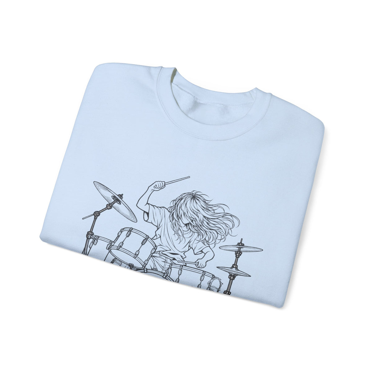 Drummer Sketch - Crewneck Sweatshirt
