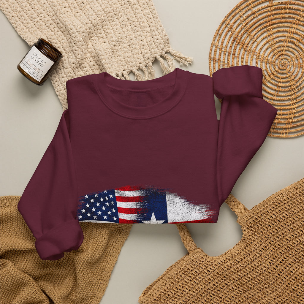 American by Birth, Texan by Choice - Crewneck Sweatshirt