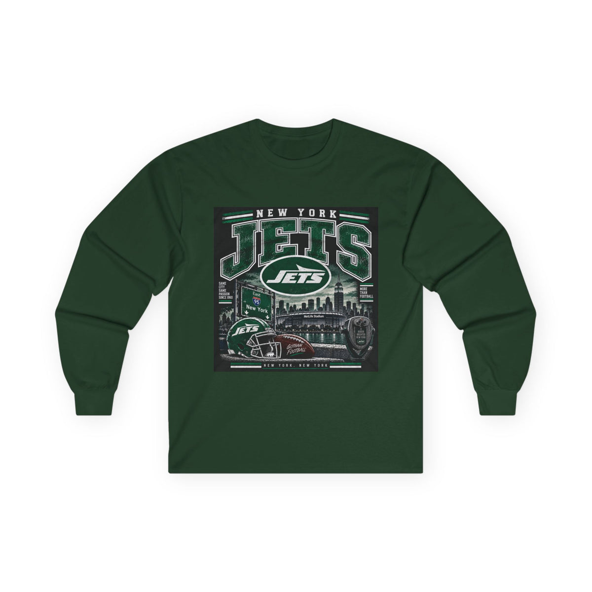 New York Jets Skyline - Unisex Ultra Cotton Long Sleeve Tee