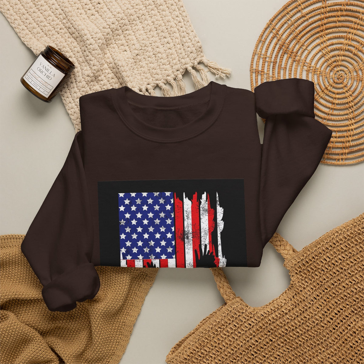 Old Glory Eagle - Crewneck Sweatshirt