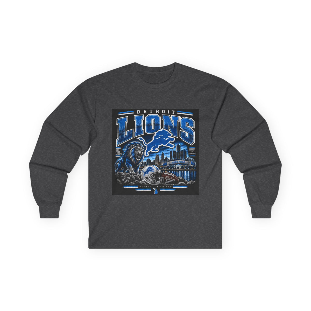 Detroit Lions Grit - Unisex Ultra Cotton Long Sleeve Tee