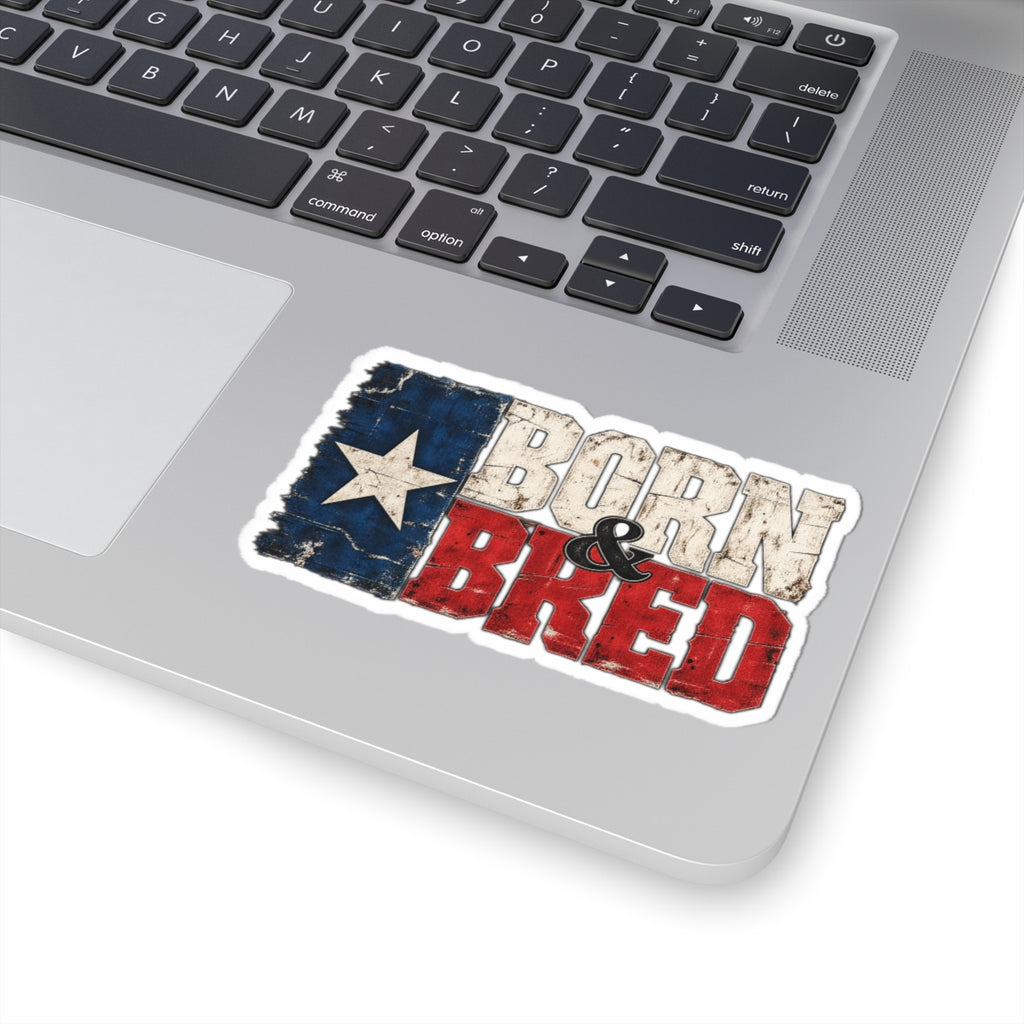 Texas Born and Bred - Kiss-Cut Sticker