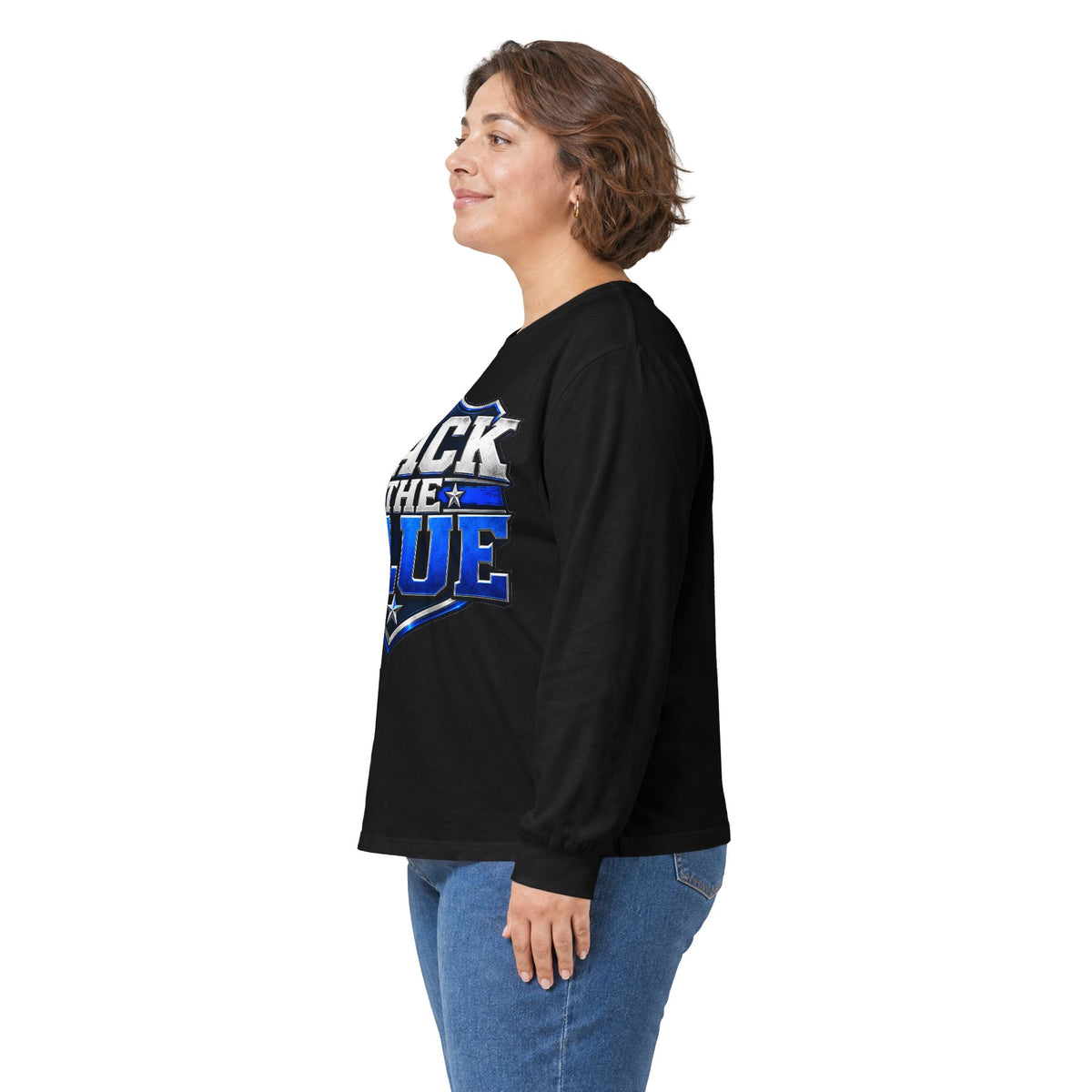 Back the Blue Shield - Unisex Ultra Cotton Long Sleeve Tee