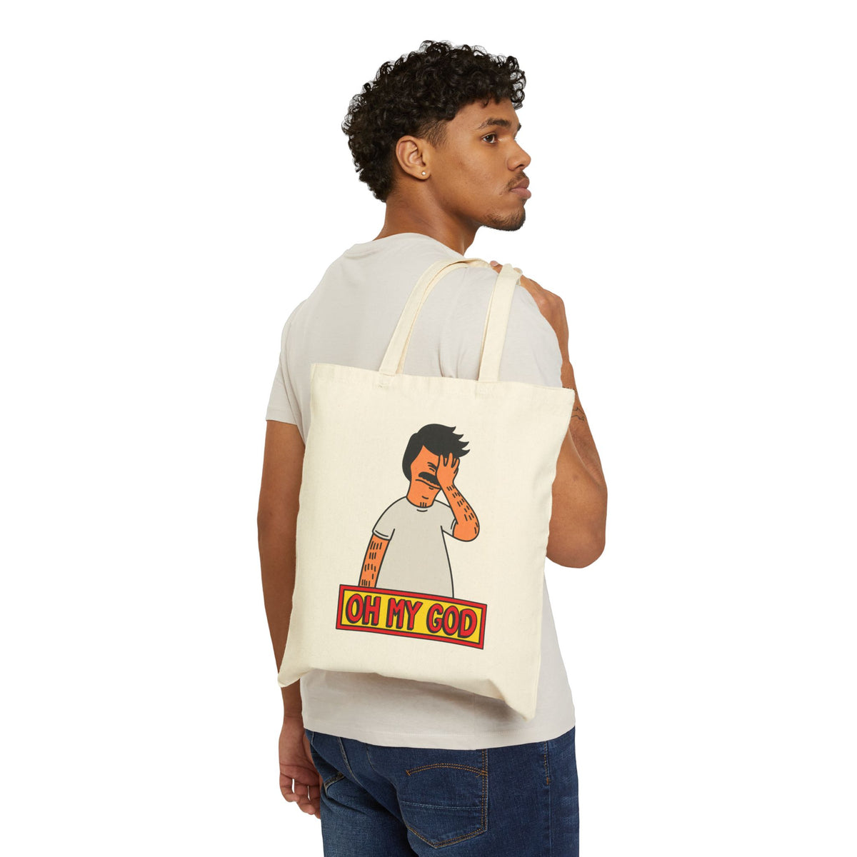 Oh My God Reaction Tee - Canvas Tote